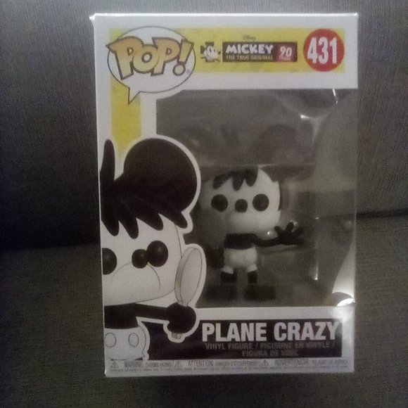 Mickey 90 Year's Plane Crazy Funko Pop, Number 431 - Picture 1 of 3